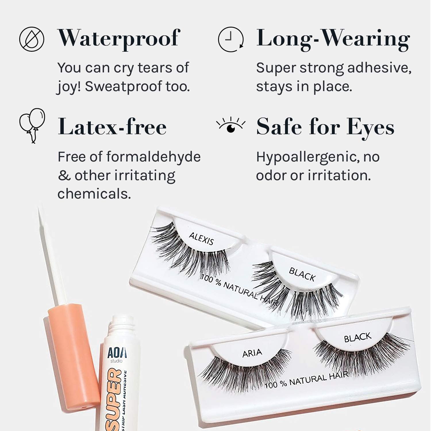 Studio Eyelash Lash Glue 4pcs